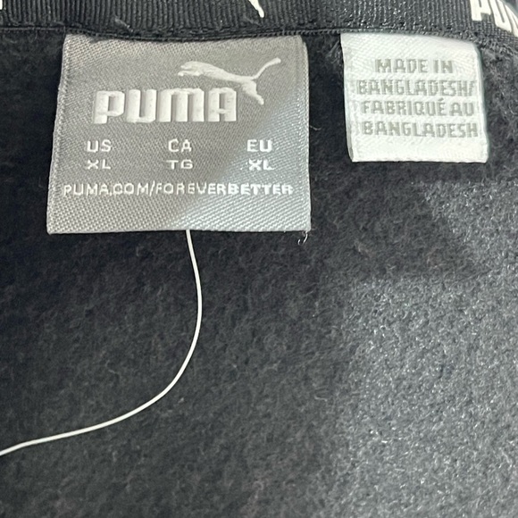 NWT 2 Piece Black Puma Hoodie XLG Shorts Pockets LG Gift Ready Active Wear - Picture 11 of 14